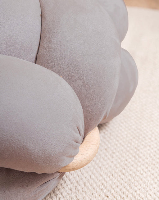 Knot Floor Cushion - Grey – Hygge Life